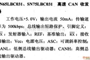 数字电路中的驱动器和通信电路引脚及主要特性SN65LBC031、SN75LBC031高速CAN收发器