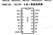 数字电路中的74系列数字电路74151A,74LS151等8选1数据选择器