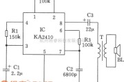 多谐振荡产生中的用电话机振铃IC作模拟声效发生器电路图