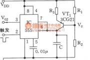 信号产生器中的555构成的简易线性锯齿波发生器电路