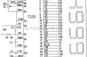 数字电路中的ICL7126构成的数字电压电路图