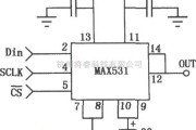 综合电路中的MAX531 12位D／A转换器电路图