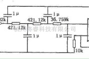 滤波器电路中的巴特沃兹四阶有源低通滤波器电路图