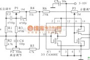 音频处理中的具有高低音控制的音频功放电路图