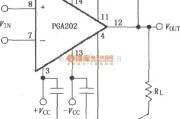 增益可调放大中的PGA202信号和电源的基本连接电路