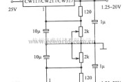 电源电路中的CW137组成的可调正、负输出电压集成稳压电源