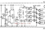 由CD4019设计的霓虹灯循环发光控制器电路