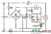 电源电路中的温敏晶闸管电动机过热保护电路原理图