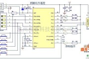 红外线热释遥控中的智能可存储多路红外线遥控接收器电路图