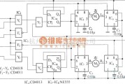 遥控电路（综合)中的无线电遥控电动车电路