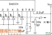 LED电路中的BL6124五位LED电平表驱动集成电路基本应用电路图