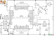 仪器仪表中的由智能化超声波测距集成电路 4Y4 构成单片液晶显示测距仪电路图