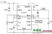 LED电路中的LT3474驱动白光LED电路图