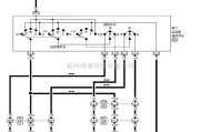 日产中的天籁A33-EL车门后视镜电路图一
