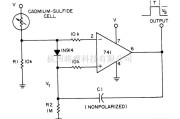 光电电路中的带自动调节触发电平功能的单稳态光电池电路