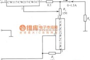 恒流源中的CW117／CW217／CW317构成的输出电流从零调起的恒流源电路图