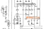 大众（上汽）中的帕萨特蓄电池、点火开关、发电机、启动机和X 触点继电器电路图