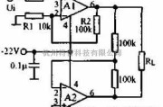 电流环放大电路中的输出80Vp-p悬浮负载放大器电路图