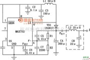 DC-DC中的MAX752升压开关型DC-DC变换器的典型应用电路