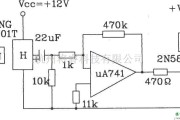 霍尔传感器中的UGN-3501T霍尔传感器组成的计数器电路图