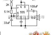 分立元件放大中的简易催眠器电路图