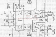 音频电路中的高保真功放集成电路sTK6153组成的2×100W功放电路示意图