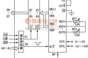 数字电路中的AD1674与PC机的连接图