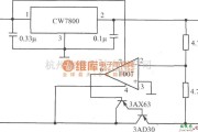 电源电路中的由CW7800和F007构成的跟踪式集成稳压电源电路图