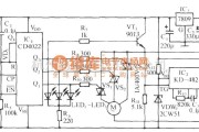 自动控制中的光控式电扇仿自然风模拟和名曲伴唱控制电路(CD4022)