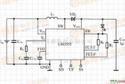 LED电路中的LM3551驱动单只LED的闪光灯电路
