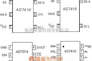 开关电路中的10位低功耗数字温度传感器的应用电路图