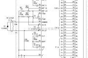 温控电路中的用7136制作LCD数显温度计电路图