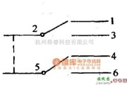 开关电路中的转盘式开关的原理电路图图