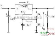 电源电路中的可调式LT108X的基本应用电路图示意图