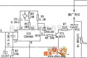 灯光控制中的555、CD4060组成的广告灯自动控制电路图