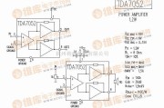 音频处理中的TDA7052 音响IC电路图