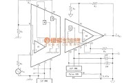 耦合隔离放大中的由3656构成的双通道双电源隔离同相增益电路