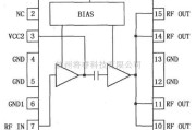 射频放大器中的大功率高效率放大器RF2131引脚电路图