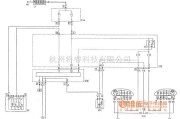 菲亚特中的派力奥前照灯光束调整装置电路图
