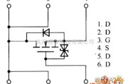 综合电路中的RSQ020N03、RSQ035N03、RSQ045N03内部电路图