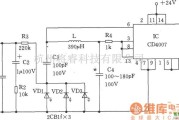 压控信号产生器中的由CD4007构成的压控振荡器电路图