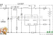 充电电路中的PTC元件与过压保护元件构成的电池充电保护电路图