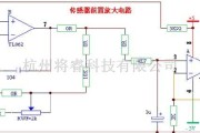 温度传感电路中的PT100温度传感器应用原理电路图