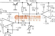 调节放大中的具有温度补偿的对数放大电路