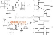 定时控制中的用CD4013组成的正、负极性脉冲延迟电路图