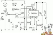 LED电路中的触摸式开关台灯电路图