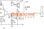 语音电路中的用CD4046组成的报警声发生器电路图