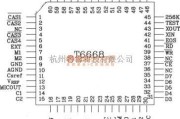 语音电路中的语音合成芯片T6668应用电路图