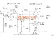 电子管功放中的和田茂氏电子管前级放大器电路图