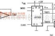 数字电路中的AD7520的基本电路的连接方法